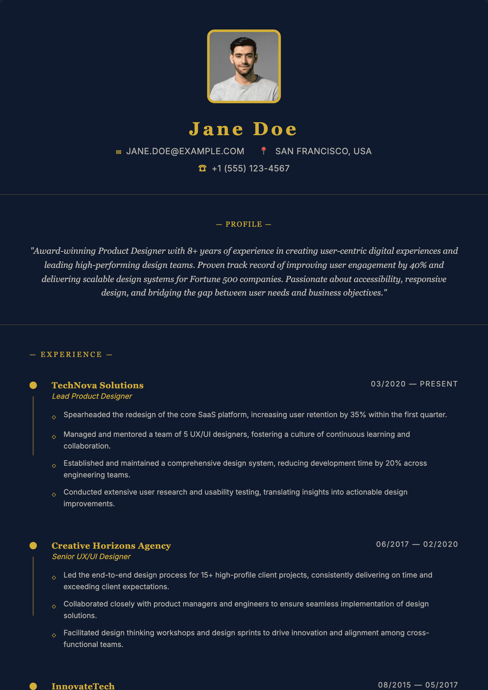 Dark Navy Serif